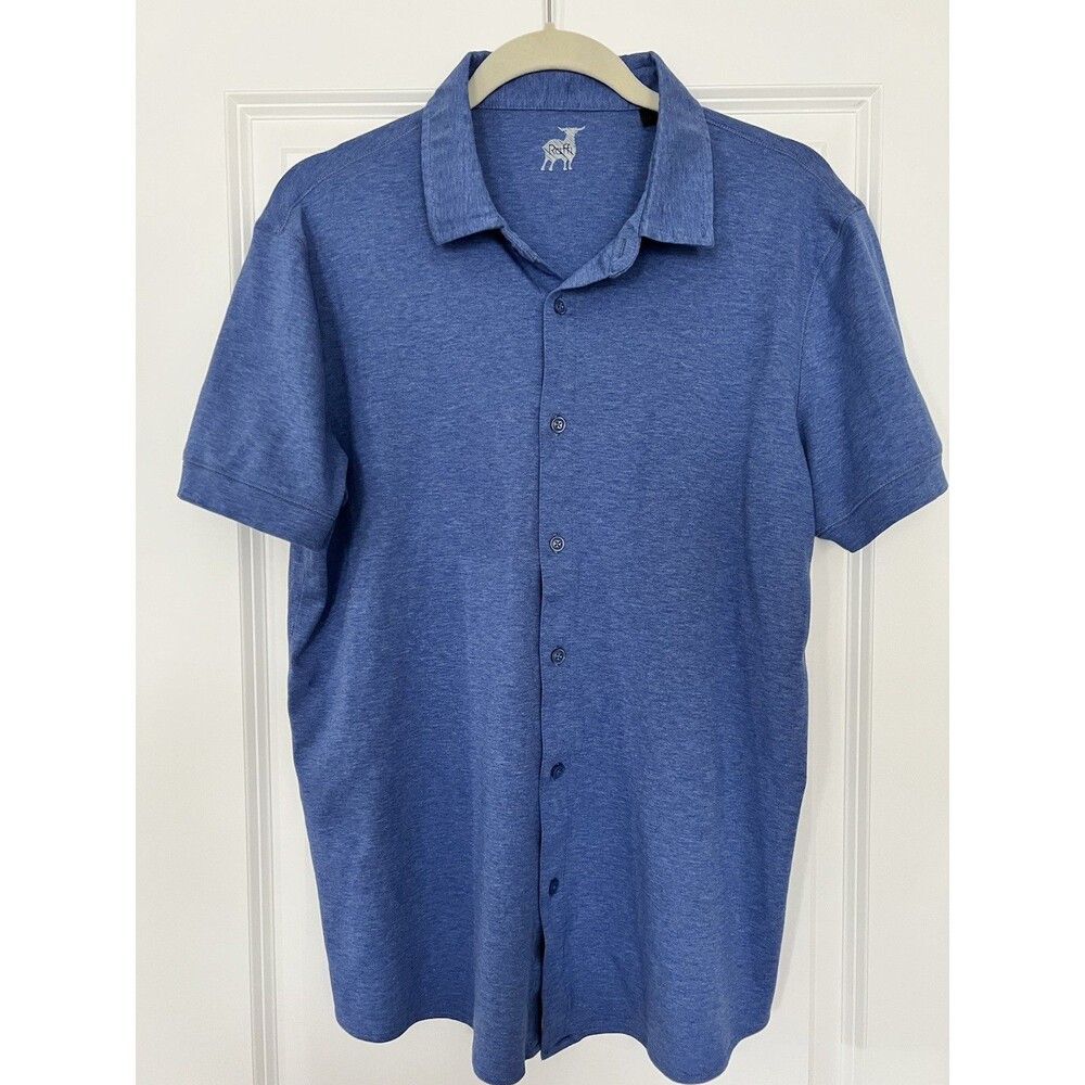 Men’s Raffi Short Sleeve Button Up Shirt Large EUC